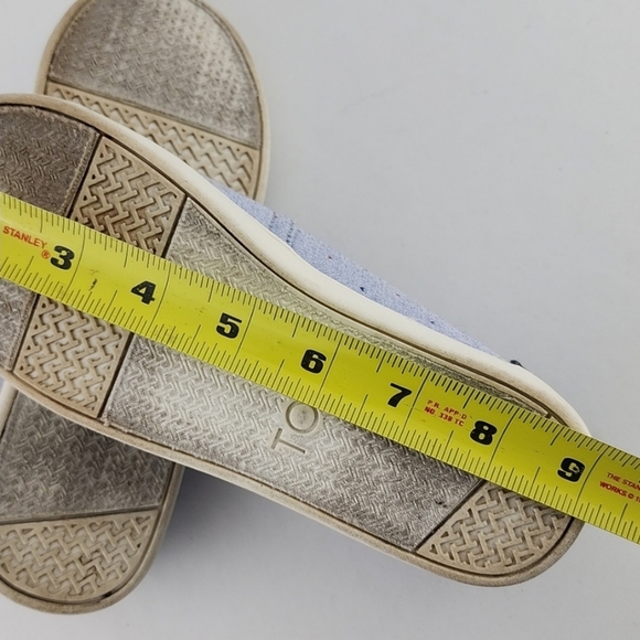 ⭐️3/ $30⭐️ TOMS Classics Heart Motif Woven Kids Espadrilles Slip-on Blue Size 2 - Picture 15 of 15